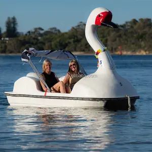 Ottimizza il tuo divertimento sul lago con una pedalò d'acqua cigno per 2 persone sicura e personalizzabile in più colori-perfetto
