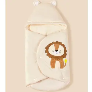 Baby Cartoon Lion Embroidered 3D Ear Decor sleeping bag