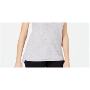 T-shirt girocollo da donna Maison Jules in cotone 100% leggero e traspirante, grigio, taglia XS, vestibilità aderente - Product Image 3