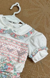 Ropa de bebé, ropa para niñas pequeñas, Día de Acción de Gracias, vestido fruncido bordado, mameluco de calabaza, conjunto de ropa de bebé - Product Image 3