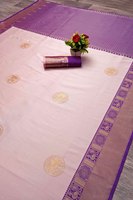 Sari de Alta Calidad en Georgette de Seda, Diseño Elegante, Estilo Cultural del Sur de la India, para Bodas y Fiestas, para Novias y Damas de Honor, Multicolor