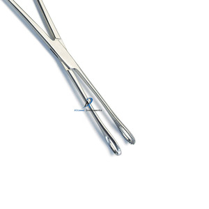 Fórceps de esponja Foerster quirúrgico profesional, abrazadera hemostática recta de acero inoxidable de 12 pulgadas, herramienta de agarre médico - Product Image 2