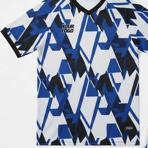 Voetbaltenue ademend sneldrogend trainingskleding voetbalteam shirt en broek polyester heren kinderen aangepast logo sportoutfit - Product Image 5