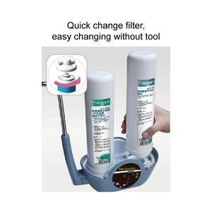 ตลับกรองน้ำ2ขั้นตอนทำจากพลาสติกแบบแมนนวลประสิทธิภาพสูงทนทานใช้กลางแจ้งและในรถยนต์บ้านห้องครัวทำให้บริสุทธิ์ไหลได้สูง - Product Image 3