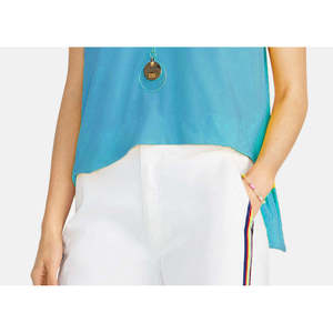 Top Corto con Scollo a V Bina di Rachel Roy per Donna, Blu, Taglia S, Primavera/Estate, in Tessuto Chiffon - Product Image 3