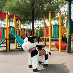 Animado marrón nuevo producto único paseo en pony caballo de juguete para adultos y el niño - Product Image 3