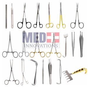 Juego de 23 piezas de instrumentos quirúrgicos de acero inoxidable para abdominoplastia para eliminación de grasa abdominal herramienta de plástico para abdominoplastia de vientre medio - Product Image 3