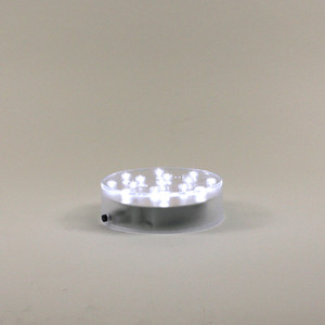 LED08 - Disque lumineux décoratif LED rond transparent - 4 D x 1 H - Product Image 1