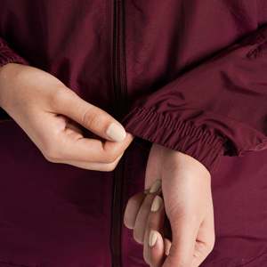 Maroon Rep Ridge Soft Shell <b>Workout</b> <b>Jacket</b> XL Size Water Resistant Lightweight Zipper Closure Polyester Fill Coated Printed - Product Image 6