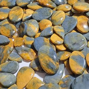 Gema de Jaspe Nellite Verde Natural de Alta Calidad Grado AAA, Cabujón de Jaspe Nellite Brillante, Hermosa Gema Suelta - Product Image 3