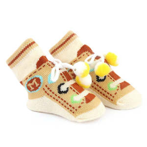 Newborn <b>Booties</b> - Brown - Product Image 3