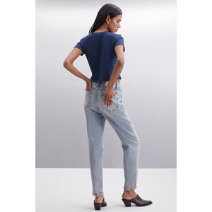 Blusa Corta de Algodón Orgánico con Detalle de Nudo para Mujer, ETHIQUET YASMIN - Product Image 6