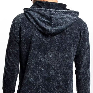 Sweat à capuche à lavage acide de qualité supérieure pour hommes, design personnalisé, motif uni, tissu polaire écologique d'hiver, vente en gros à bas prix - Product Image 6
