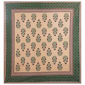 Juego de Sábanas y Fundas de Almohada 100% Algodón, Super King, Diseño Floral Verde (3 Piezas) - Product Image 4
