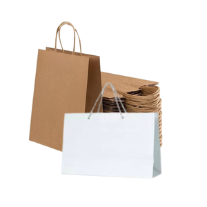 Bolsas de papel Kraft personalizadas duraderas reciclables ecológicas de alta calidad con impresión de huecograbado hechas en Vietnam para embalaje de artículos Premium - Product Image 1