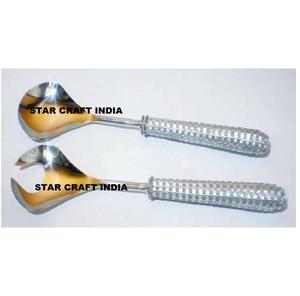 Cuchara de cocina de madera natural para servir y cocinar con mango de resina Producto de súper mercado Cucharas de Venta caliente para hoteles de cocina - Product Image 1