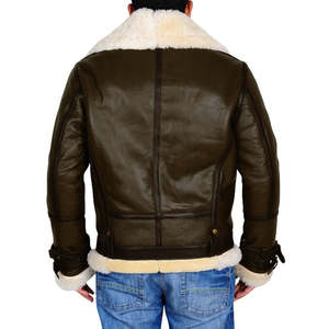 Veste en cuir pour homme classique, doublure épaisse, sensation de chaleur, couture de qualité supérieure, élégante, manteau d'hiver pour streetwear, veste d'hiver quotidienne - Product Image 2
