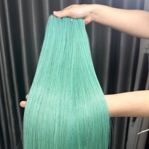 Vente en gros d'usine Cheveux humains vierges vietnamiens Remy Fermeture frontale Double trame Cuticule alignée Style droit Toutes les couleurs - Product Image 1