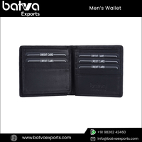 Dompet Pria Kulit Asli Gaya Vintage Terlaris, Anyaman Tangan, Lipat Dua, Fitur RFID Blocking, Custom
