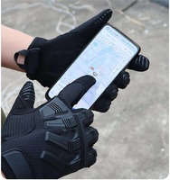 Gants tactiques de sport de plein air de haute qualité en gros, pour moto, hommes, écran tactile, airsoft, chasse, camouflage, cyclisme, couleur noire
