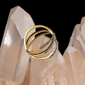 Vente en gros de bague en diamant naturel en argent sterling 925 plaqué or jaune pour femmes bijoux faits à la main pour mariages certifiés GIA - Product Image 5