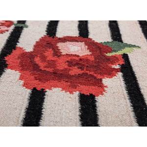 พรมขนสัตว์ทอลายเรียบ Alhambra Ivory ขนาด 9x12 ฟุต รูปทรงสี่เหลี่ยมผืนผ้า ลายดอกไม้ สำหรับตกแต่งบ้าน ห้องนั่งเล่น ทางเข้าบ้าน ห้องโถง-ADWL-13231 - Product Image 3