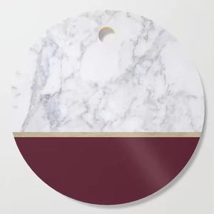 Tabla de cortar de queso de mármol, tabla de cortar de cocina, platos de postre de mármol personalizados, bandeja de comida, decoración de platos - Product Image 2