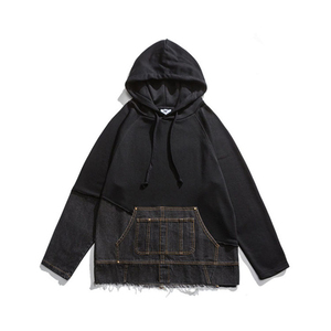 Sweat à capuche bicolore pour hommes, poids lourd Boxy personnalisé de qualité supérieure, sweat à capuche fendu, sweat à capuche streetwear personnalisé pour hommes - Product Image 1