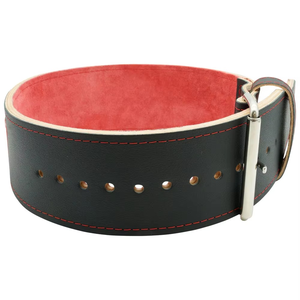 Ceinture d'haltérophilie en cuir de vachette personnalisée de haute qualité Ceinture de fitness robuste personnalisée en usine selon votre marque. - Product Image 3