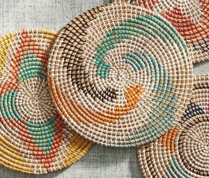 Mantel Individual Georgia Teal Seagrass, productos ecológicos hechos en Vietnam, Mantel Individual, decoración de mesa, venta al por mayor - Product Image 3