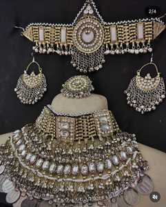 Mujeres afganas Kuchi estilo Tribal placa de oro pendientes en forma de moneda de oro collar Kuchi Kandahar - Product Image 6