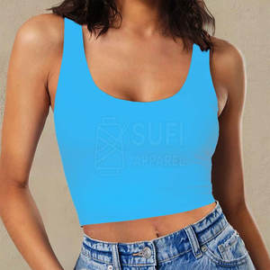 Top Corto Deportivo de Verano para Mujer, Moderno, Transpirable, de Punto, sin Mangas, Informal, para Gimnasio y Yoga, a un Precio Razonable - Product Image 2