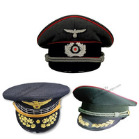 Gorra de capitán adulto Stain Yacht Boat Ceremonial Sailor Sea Marine Ceremonial Visor Cap Hat