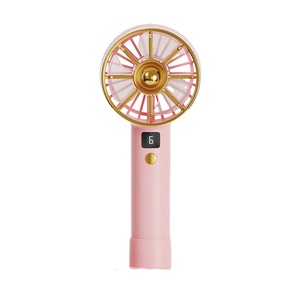 Ventilateur portable pliable 3-en-1 avec diffuseur d'aromathérapie, affichage numérique, alimentation USB, 5 pales, 5V pour la maison, le bureau et l'extérieur - Product Image 1