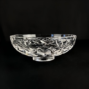 Grand bol <span class=keywords><strong>en</strong></span> <span class=keywords><strong>verre</strong></span> pour bougie, fait main, gravé, motif 'Love', type <span class=keywords><strong>Bobeche</strong></span>, avec ouverture centrale de 1 pouce, pour bougies de 4 pouces, sans support - Product Image 1