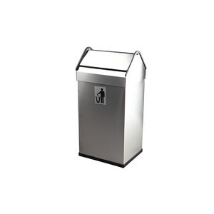 40L Swing Top <b>Stainless</b> <b>Steel</b> Waste <b>Bin</b> PP40BS B2B - Product Image 1