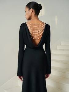 ชุดเดรสไข่มุกสีขาวลายสวารอฟสกี้ชุดเดรสไข่มุกสีขาวคริสตัลขนาด4มม. จำนวน7ชิ้นแฟชั่นที่ยั่งยืนสำหรับผู้หญิง - Product Image 3