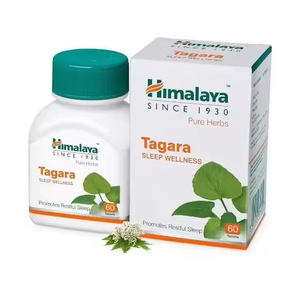 Himalaya Wellness Pure Herbs Tagara Tablet Suplemento India Fabricado Extracto de corteza Botella de contenedor de plástico solvente - Product Image 1