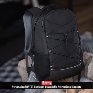Zaino Personalizzato Berny in RPET, Gadget Promozionale Sostenibile - Product Image 3