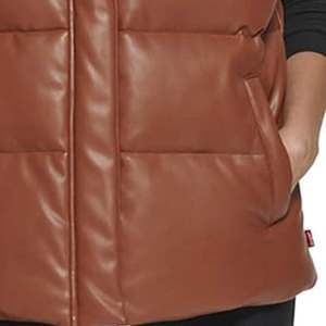 Meilleure vente Veste d'hiver personnalisée de haute qualité en coton respirable sans manches bouffantes pour femmes Vêtements en duvet Veste coupe-vent - Product Image 4