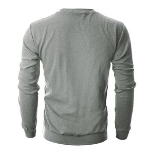 Diseñe su propia sudadera básica de manga larga para hombre, suéter de entrenamiento de ajuste holgado, Sudadera de cuello redondo, longitud de manga completa - Product Image 6