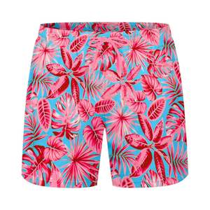 Alta calidad OEM ODM sublimación cordón cintura secado rápido 100% poliéster diseño personalizado High Street Style Swim Shorts - Product Image 4