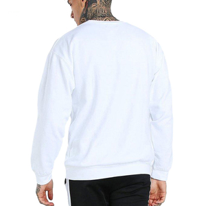 Fabricant personnalisé sweat-shirt blanc à col ras du cou style de rue en coton pour hommes grande taille sweat-shirts lourds pour hommes et femmes - Product Image 2