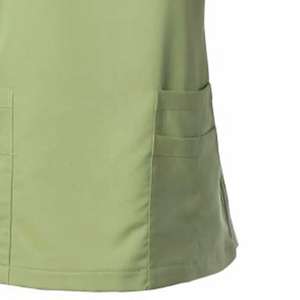 ชุดเครื่องแบบโรงพยาบาลทันตกรรมสำหรับผู้หญิงและผู้ชายผ้าเรยอนสำหรับทุกเพศเสื้อคอวีบางพร้อมขาตรงโลโก้ตามสั่ง - Product Image 4