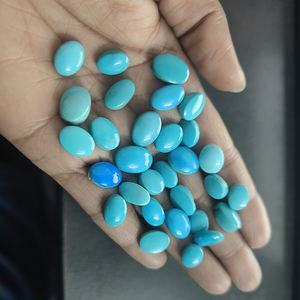 30 piezas de turquesa de Arizona natural 9,5x8mm a 14,5x10mm cabujón ovalado 109,45 Cts lote Iroc ventas calidad EE. UU. Cabina turquesa US $162,6 - Product Image 2