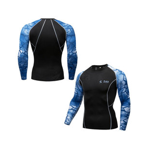 OEM Service Premium Quality Eco-Friendly Customized Colors MMA Rash Guards Full Sleeve <b>Custom</b> Logo Daily Use 100% Polyester - Product Image 2