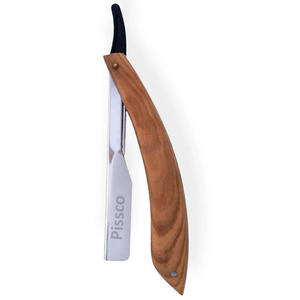 Pissco Made Attractive Design in Barber Razor <b>Men</b> Wet <b>Shaving</b> Products Single Blade Super Stainless Steel With Wooden Handle - Product Image 6