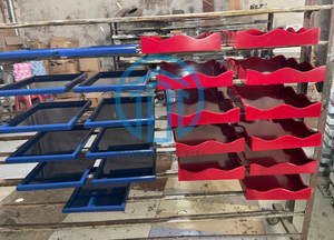 Plateau rectangulaire en laque de luxe haute brillance Vaisselle décorative artisanale et décoration intérieure - Product Image 6