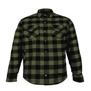 Camisa de Franela Personalizada para Hombre, Manga Larga, a Cuadros, con Botones, Informal, 100% Algodón - Product Image 1