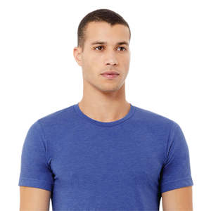 T-shirt pour homme 100% coton à séchage rapide, coupe ajustée, t-shirts sport vierges personnalisés anti-rides - Product Image 4